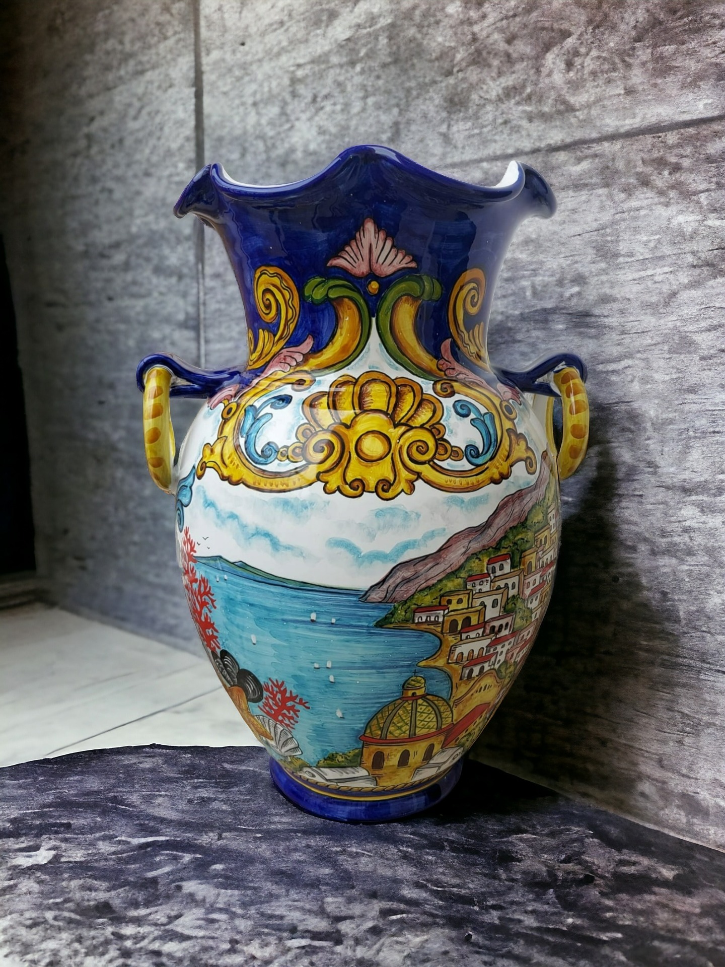 Portaombrelli Ceramica Vietrese