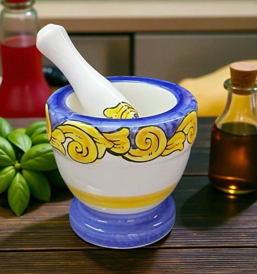 mortaio in ceramica made in italy