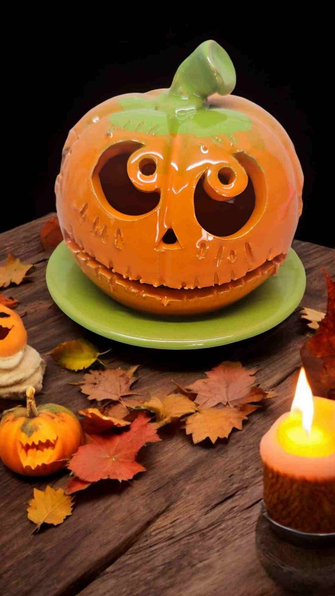 Ceramica di Halloween decorata a mano made in italy