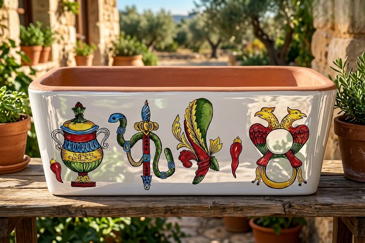 CERAMICHE CON DECORO ASSO NAPOLETANO